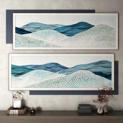 新中式装饰画3D模型下载